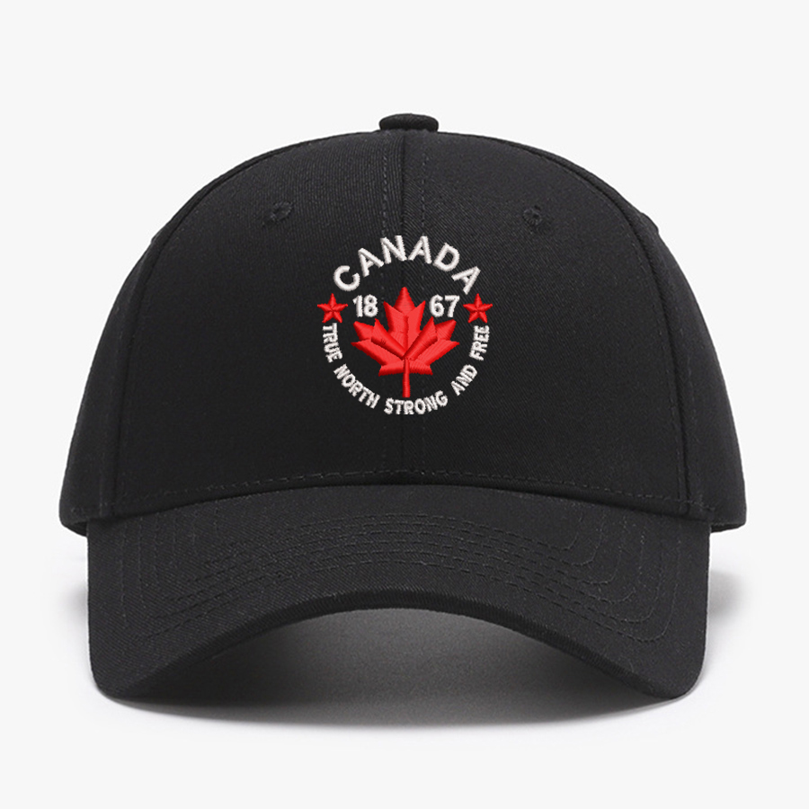 Baseball Cap Structured - İşlemeli Kanada Gerçek Kuzey Güçlü ve