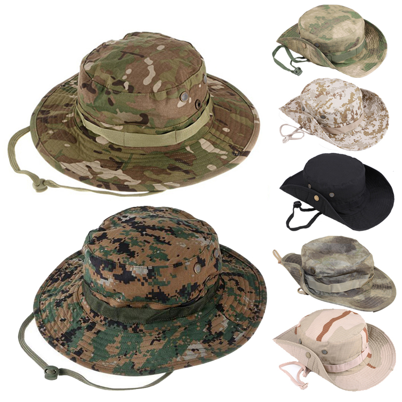 Boonie Hat Tactical - Kamuflaj Taktik Boonie Şapkaları Kamp Tırmanış